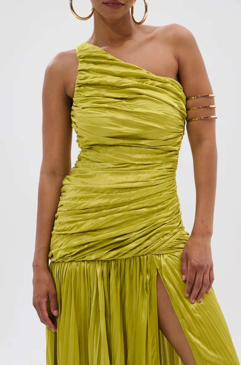 LIFE OF THE PARTY SATIN MIDI DRESS - Image 9