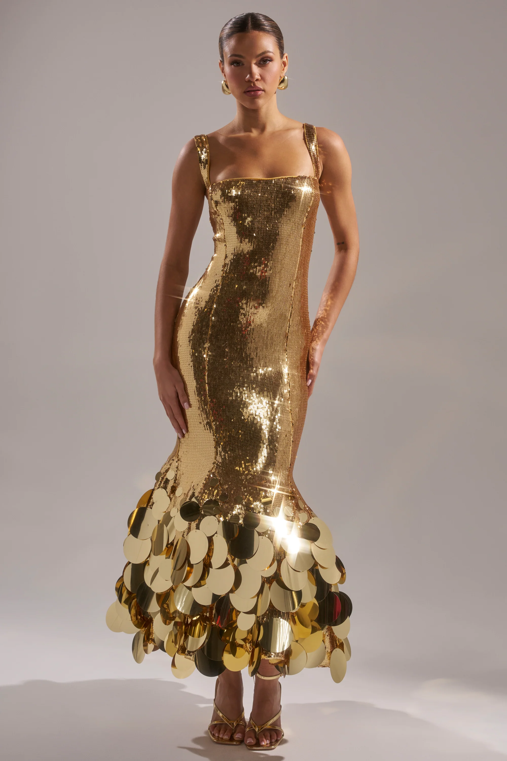 LIFE OF THE PARTY SEQUIN MIDI DRESS - Image 2