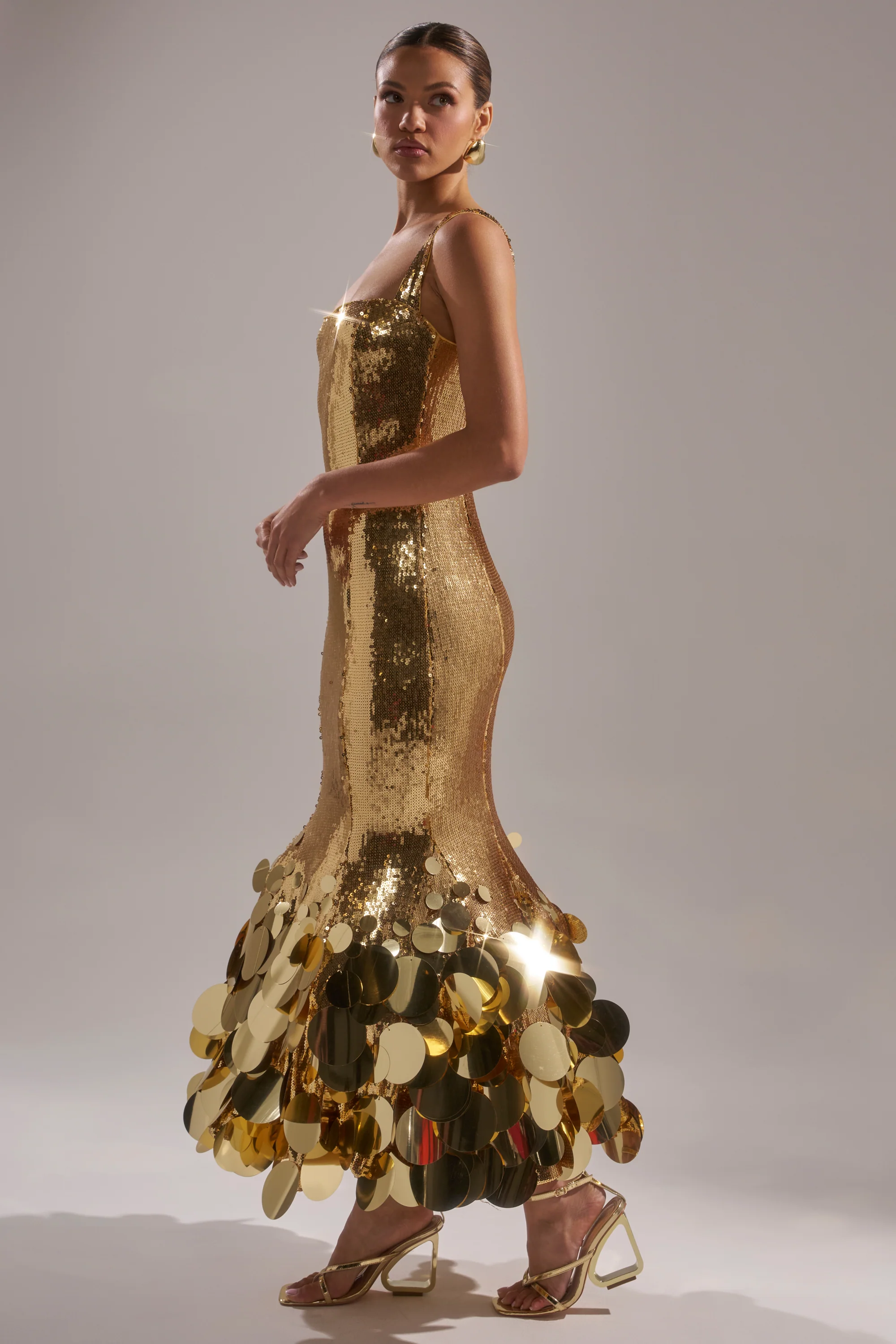 LIFE OF THE PARTY SEQUIN MIDI DRESS - Image 4