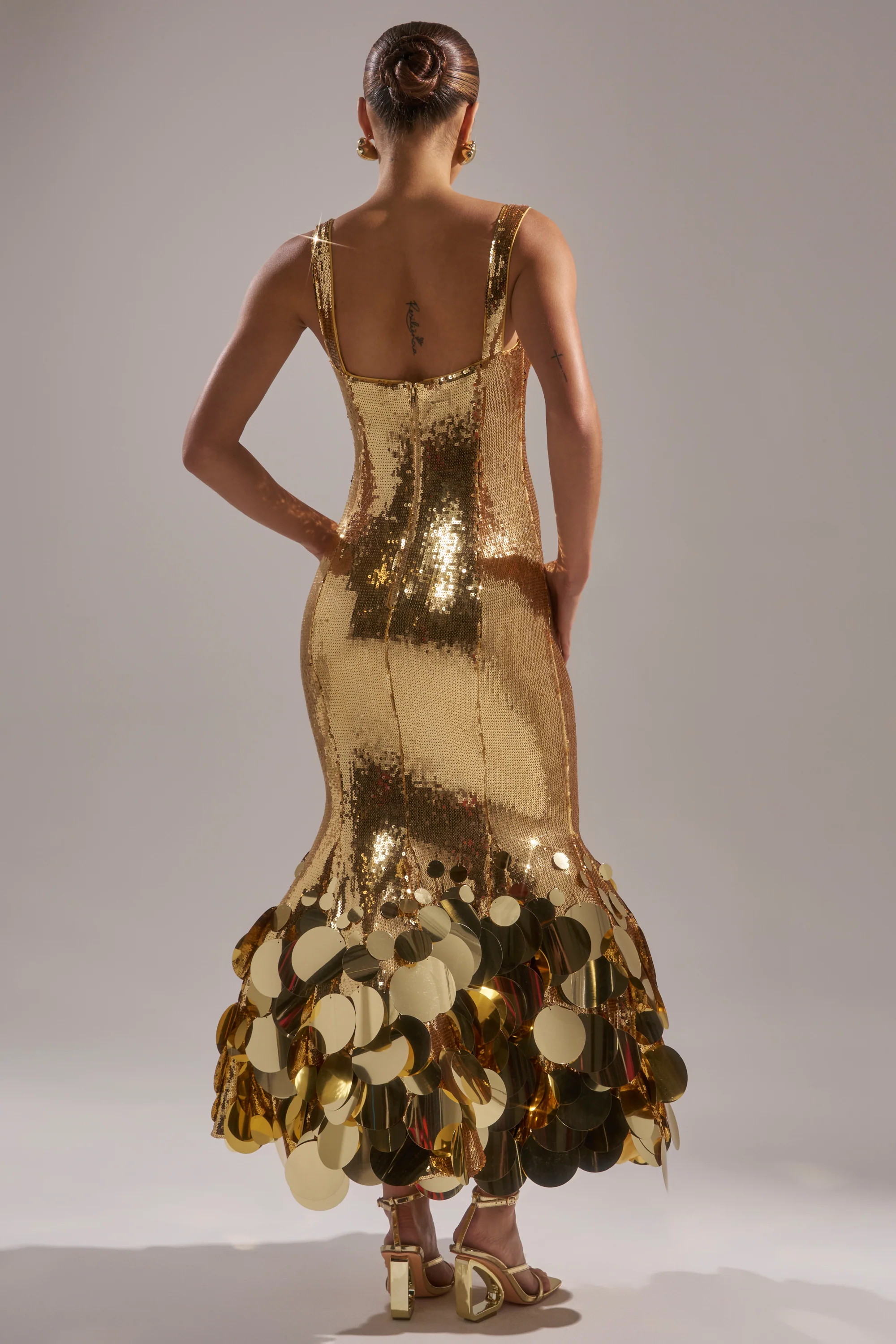 LIFE OF THE PARTY SEQUIN MIDI DRESS - Image 5