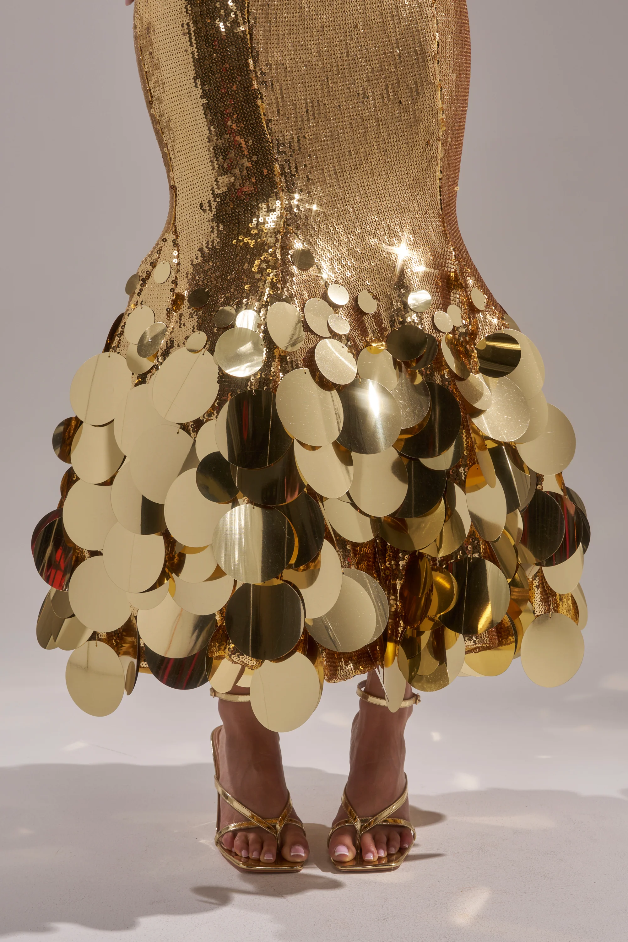 LIFE OF THE PARTY SEQUIN MIDI DRESS - Image 7
