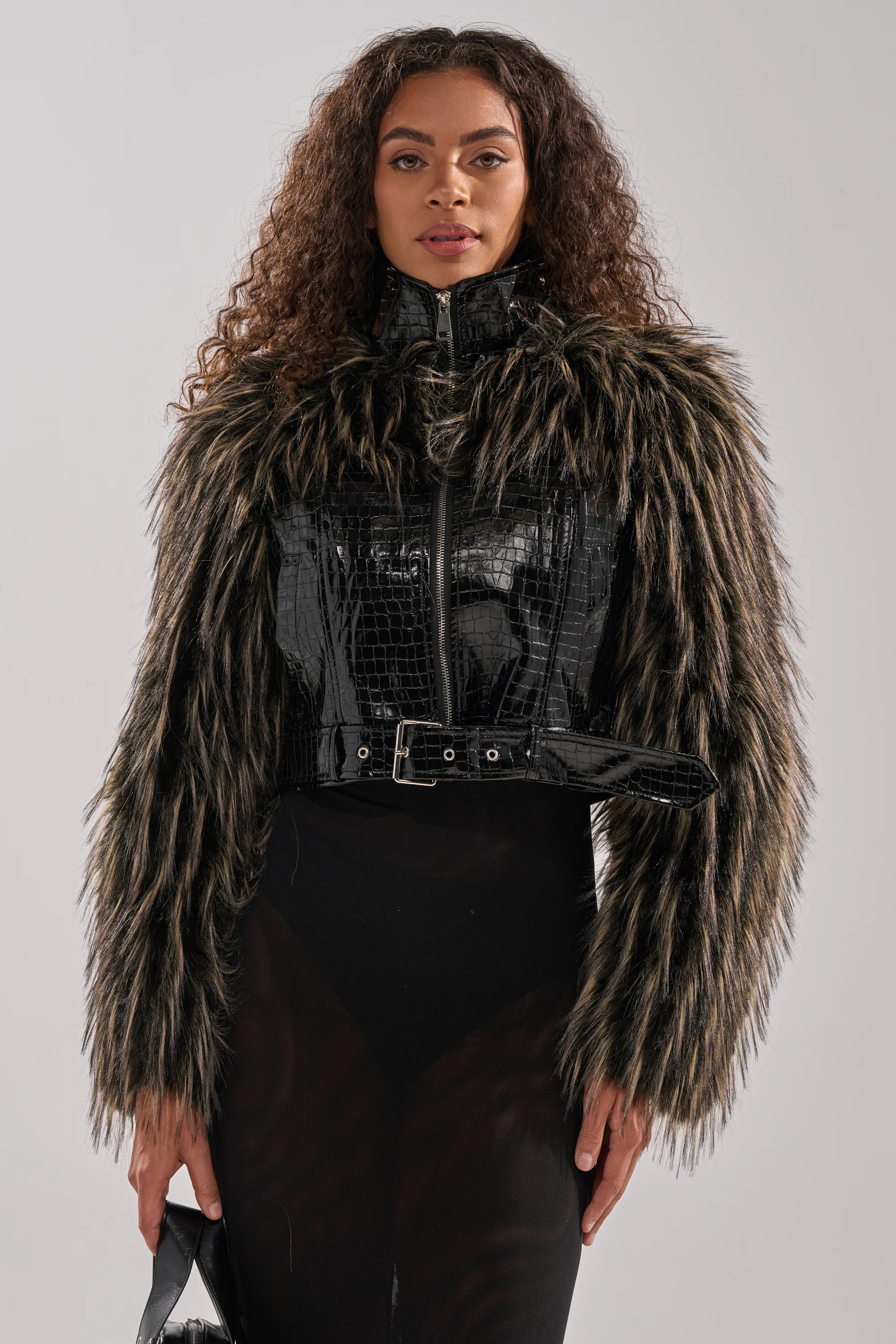 LIGHT IT UP FUR TRIM MOTO