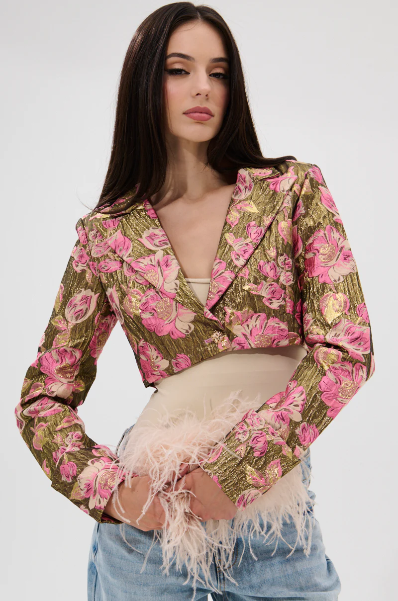 LIGHT THE WAY BROCADE BLAZER