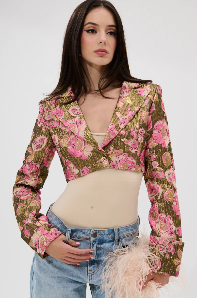 LIGHT THE WAY BROCADE BLAZER - Image 3
