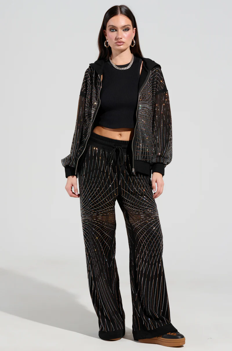 LIGHTS, CAMERA, ACTION! EMBELLISHED ZIP UP SWEATSHIRT - Image 8