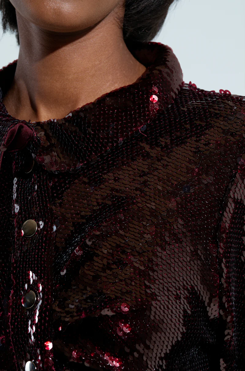 LIGHTS OUT BUTTON DOWN BLOUSE - Image 6