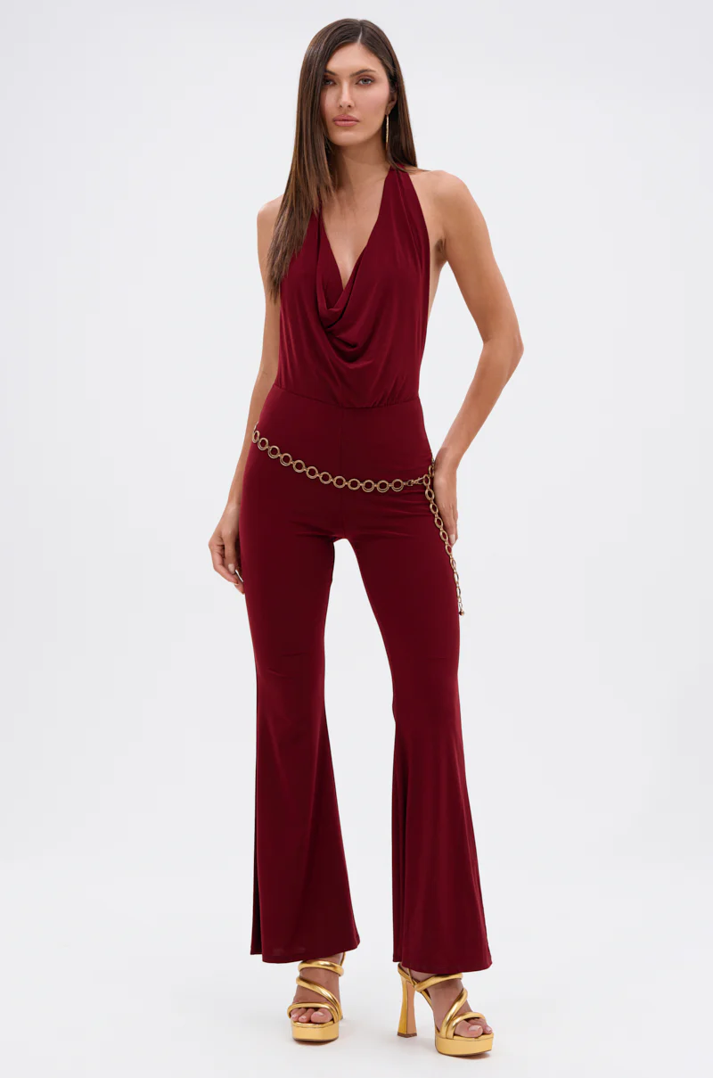 LIKE MAGIC JUMPSUIT IN BURGUNDY - Image 2