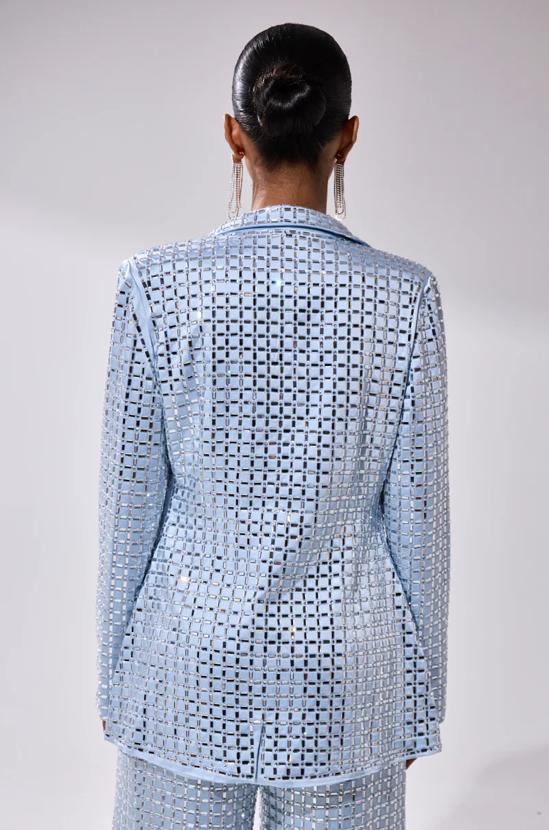 LILA EMBELLISHED SATIN BLAZER - Image 5