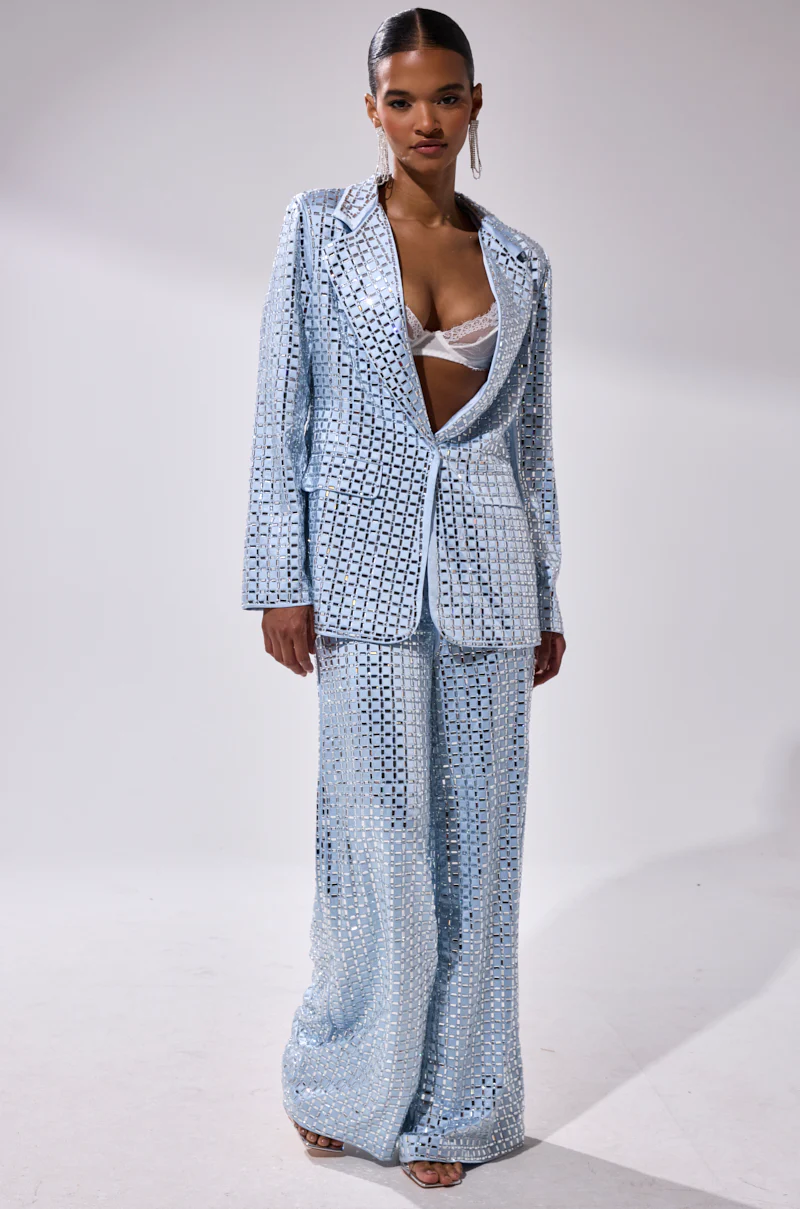 LILA EMBELLISHED SATIN BLAZER - Image 7
