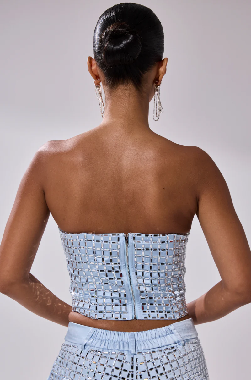 LILA EMBELLISHED SATIN CORSET - Image 7