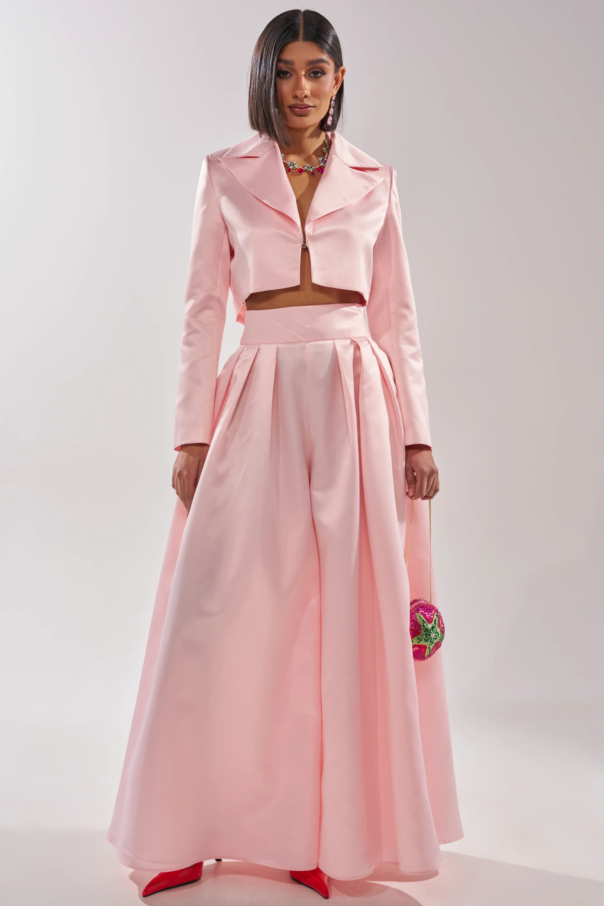 LILA SATIN BLAZER - Image 5