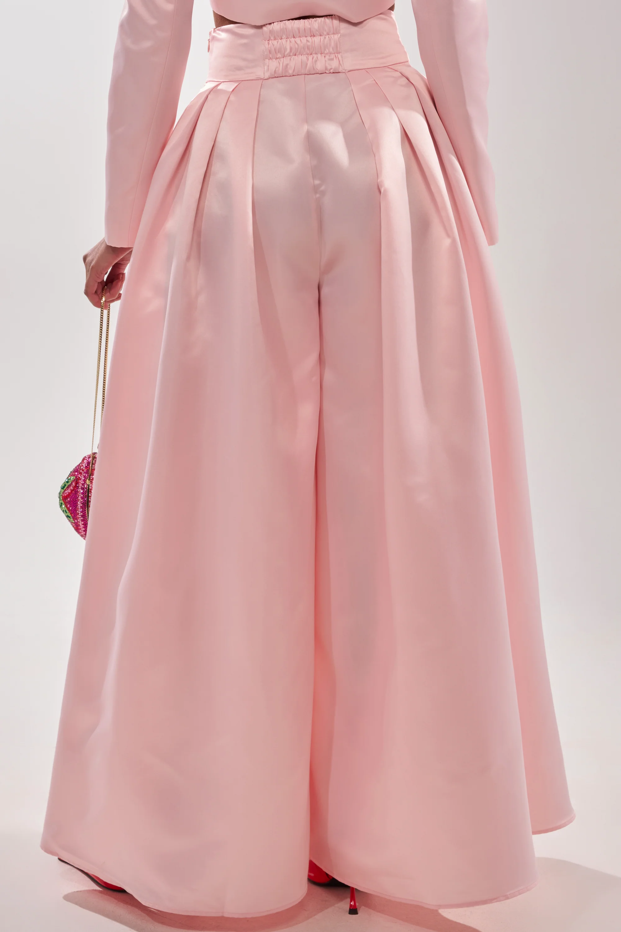 LILA SATIN WIDE LEG PANT - Image 6