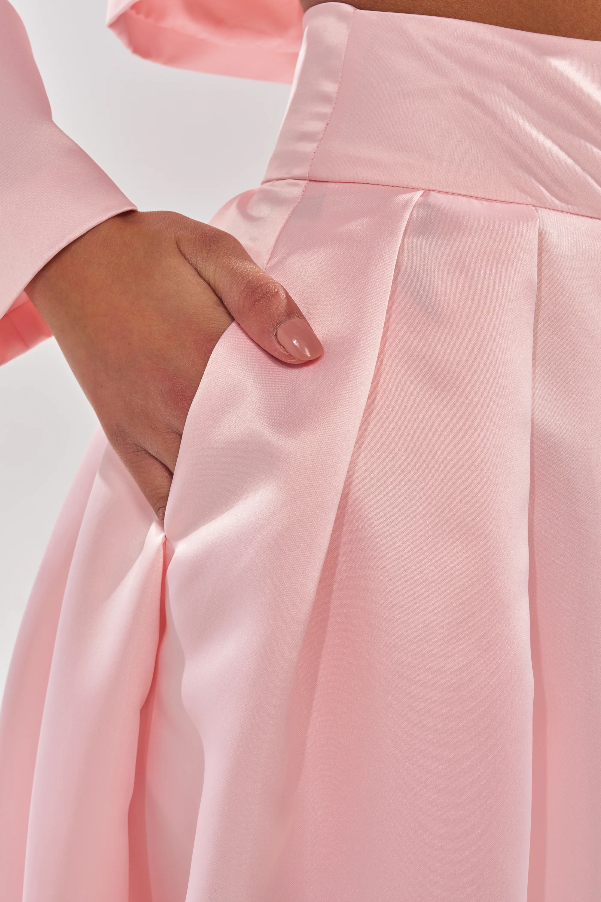 LILA SATIN WIDE LEG PANT - Image 9