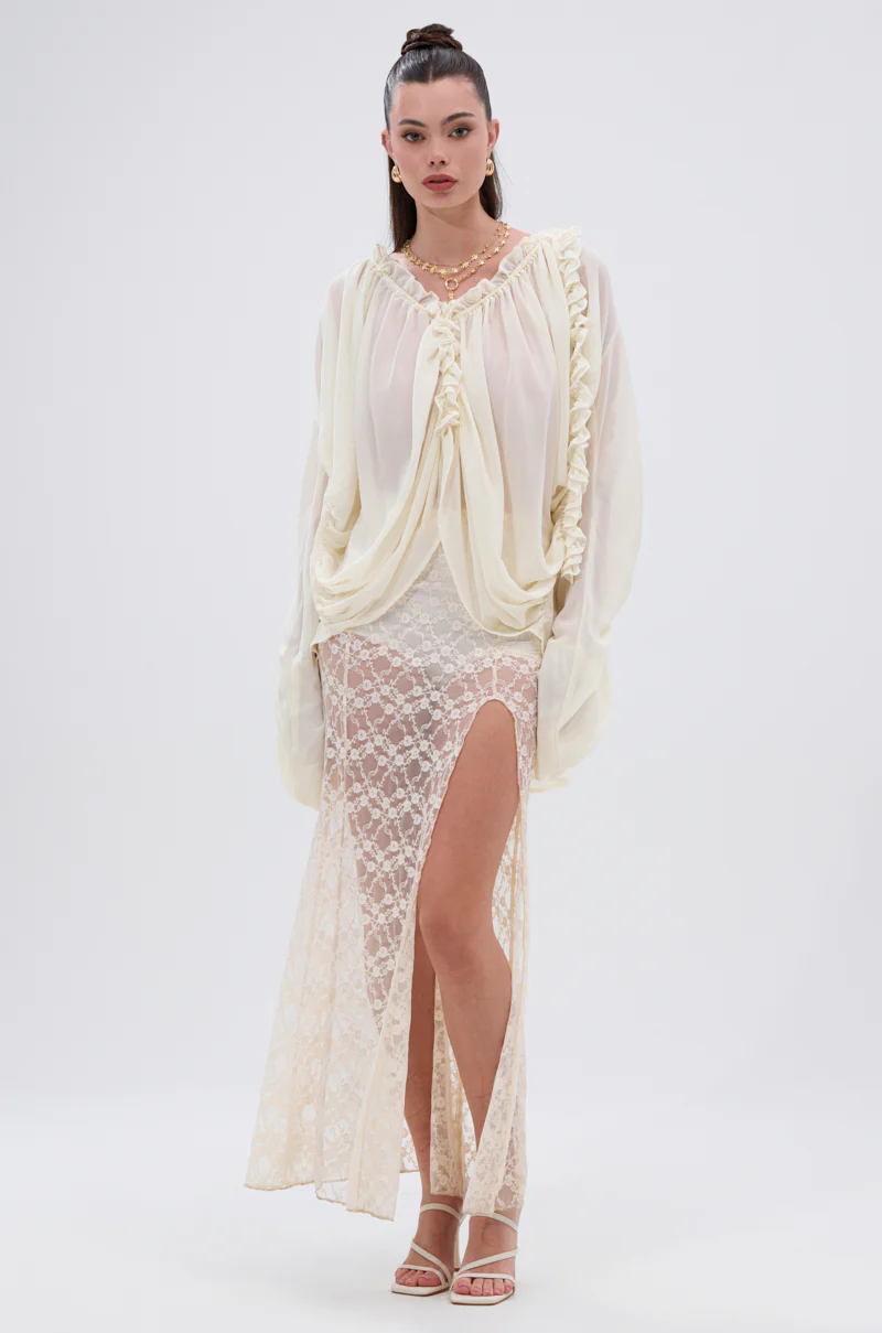 LILA WOVEN DRAPEY BLOUSE - Image 7