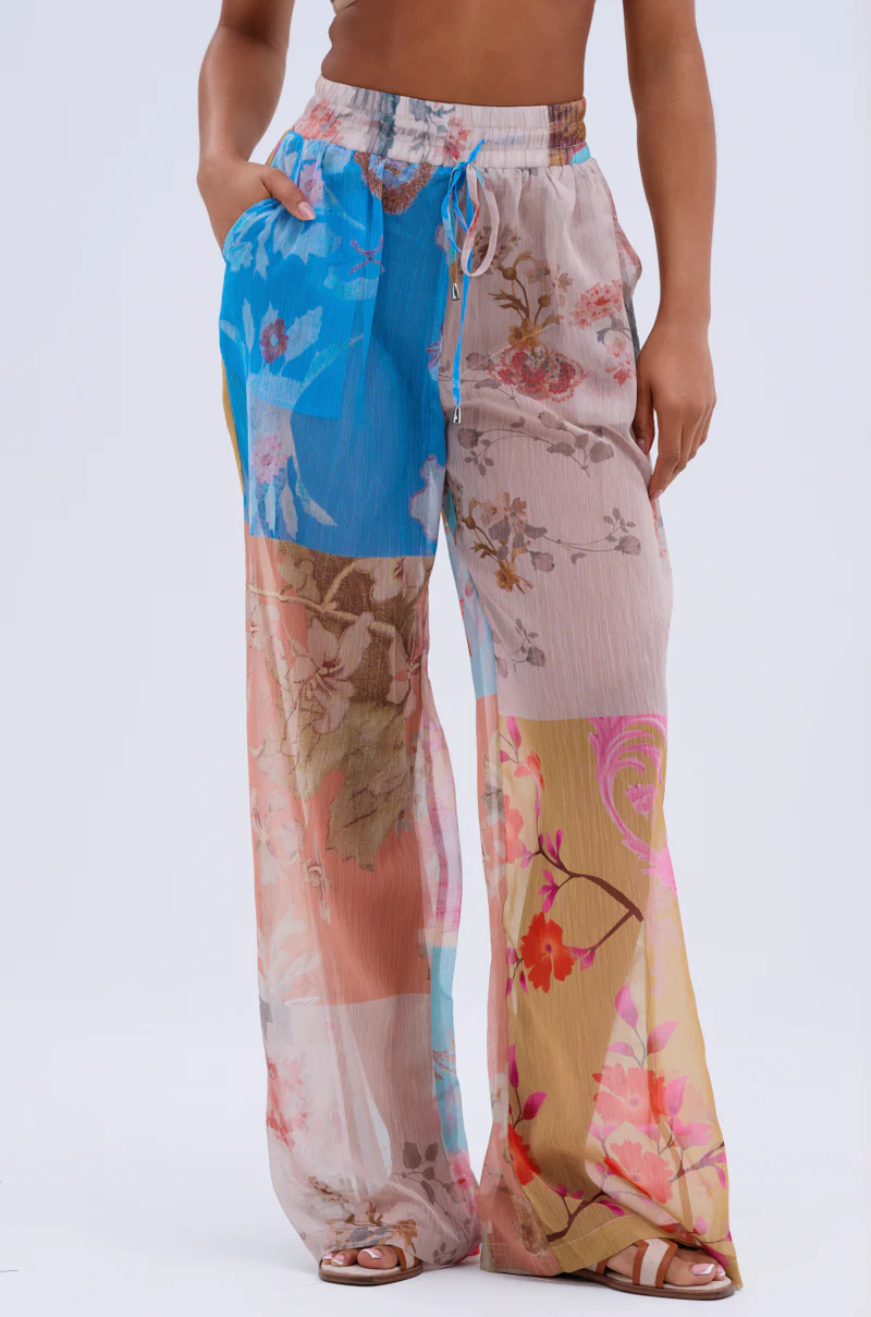 LILY CHIFFON WIDE LEG PANT - Image 2
