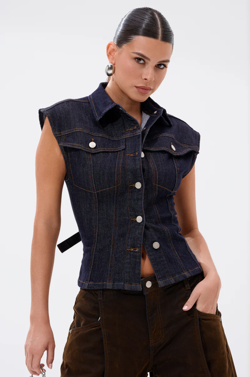 LILY DENIM BUTTON DOWN - Image 5