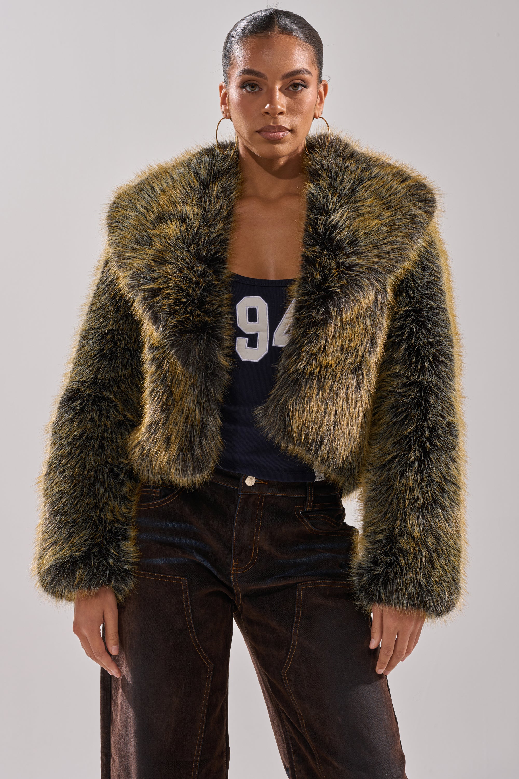 LIMONCELLO FAUX FUR COAT - Image 3