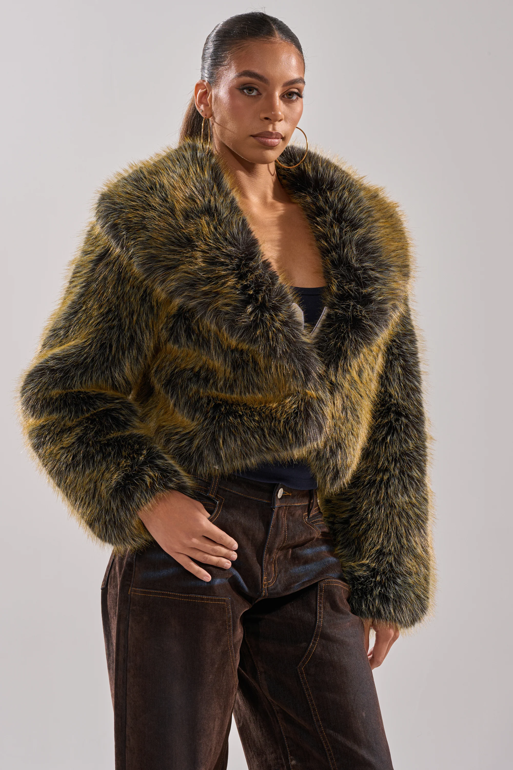 LIMONCELLO FAUX FUR COAT - Image 5