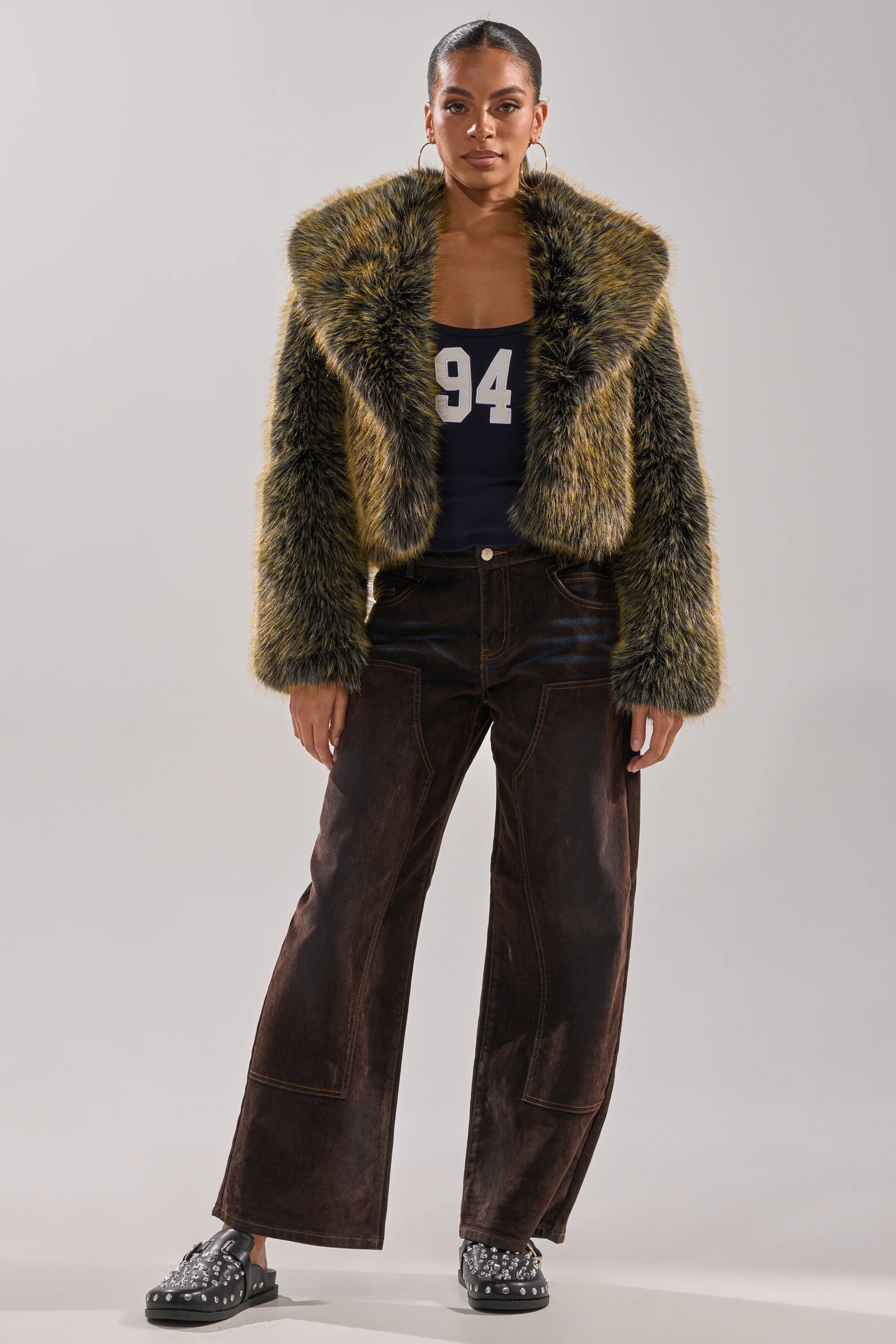 LIMONCELLO FAUX FUR COAT - Image 9