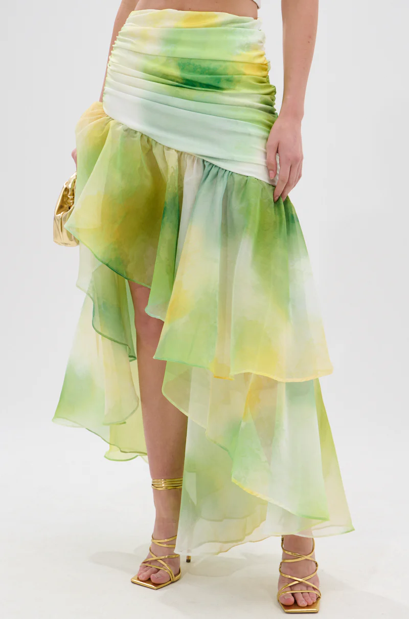LIMONE CHIFFON MIDI SKIRT - Image 2