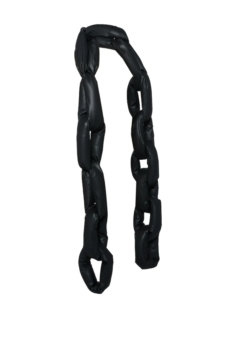 LINKED TOGETHER PU CHAIN SCARF - Image 5