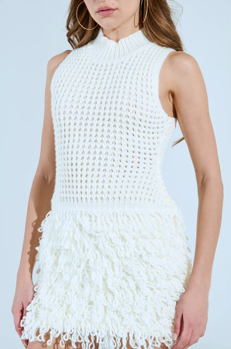 LITTLE SOMETHIN EXTRA KNIT MINI DRESS - Image 7