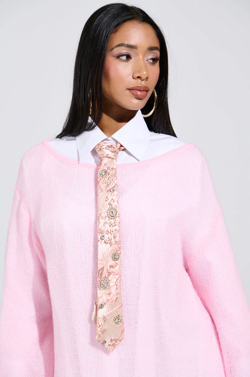 LIVE FOR IT EMBELLISHED TIE - Image 2