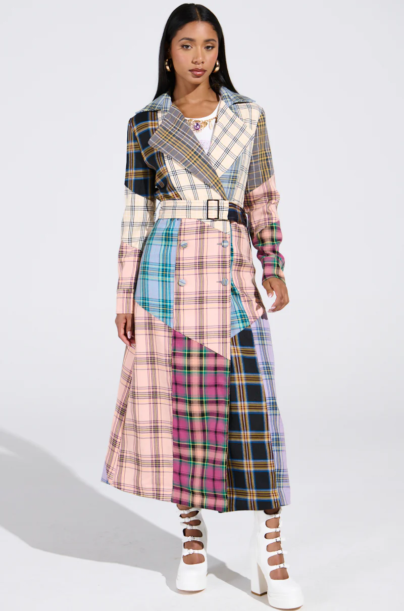 LOGAN PATCHWORK TRENCH