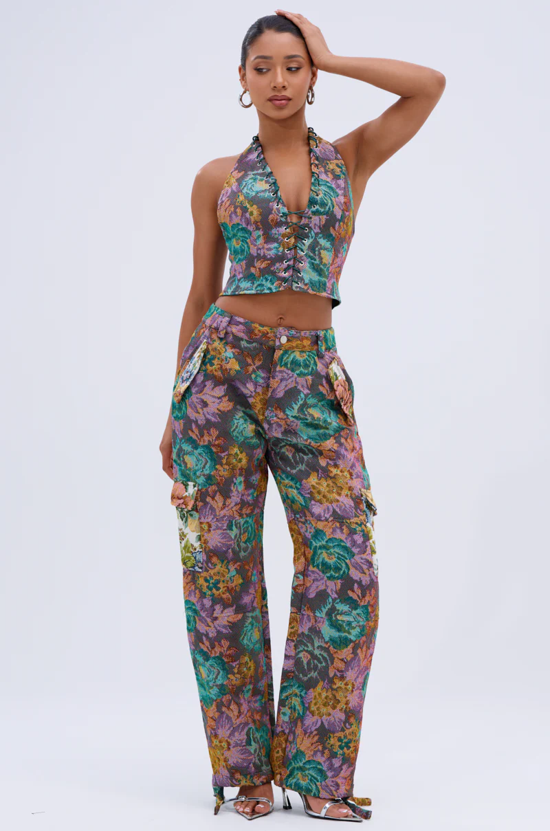 LOGAN SQUARE JACQUARD CARGO PANT - Image 2