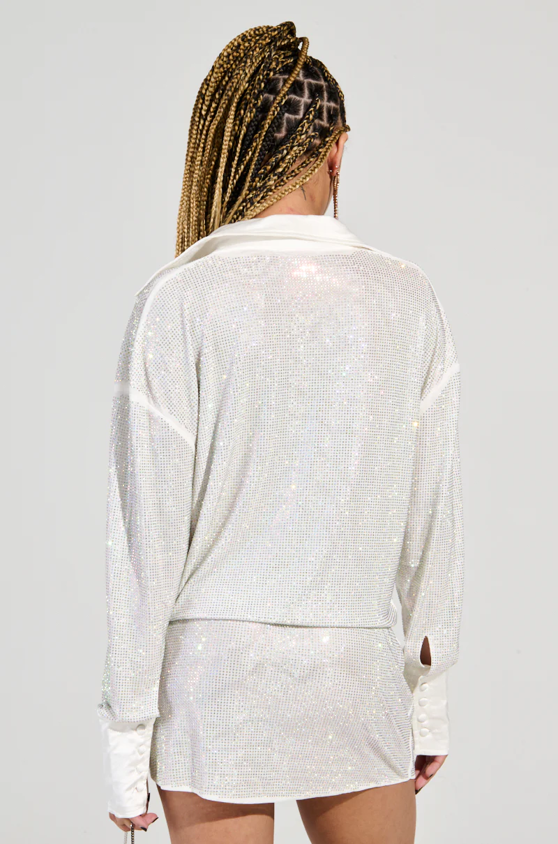 LOGEN RHINESTONE MINI DRESS - Image 3