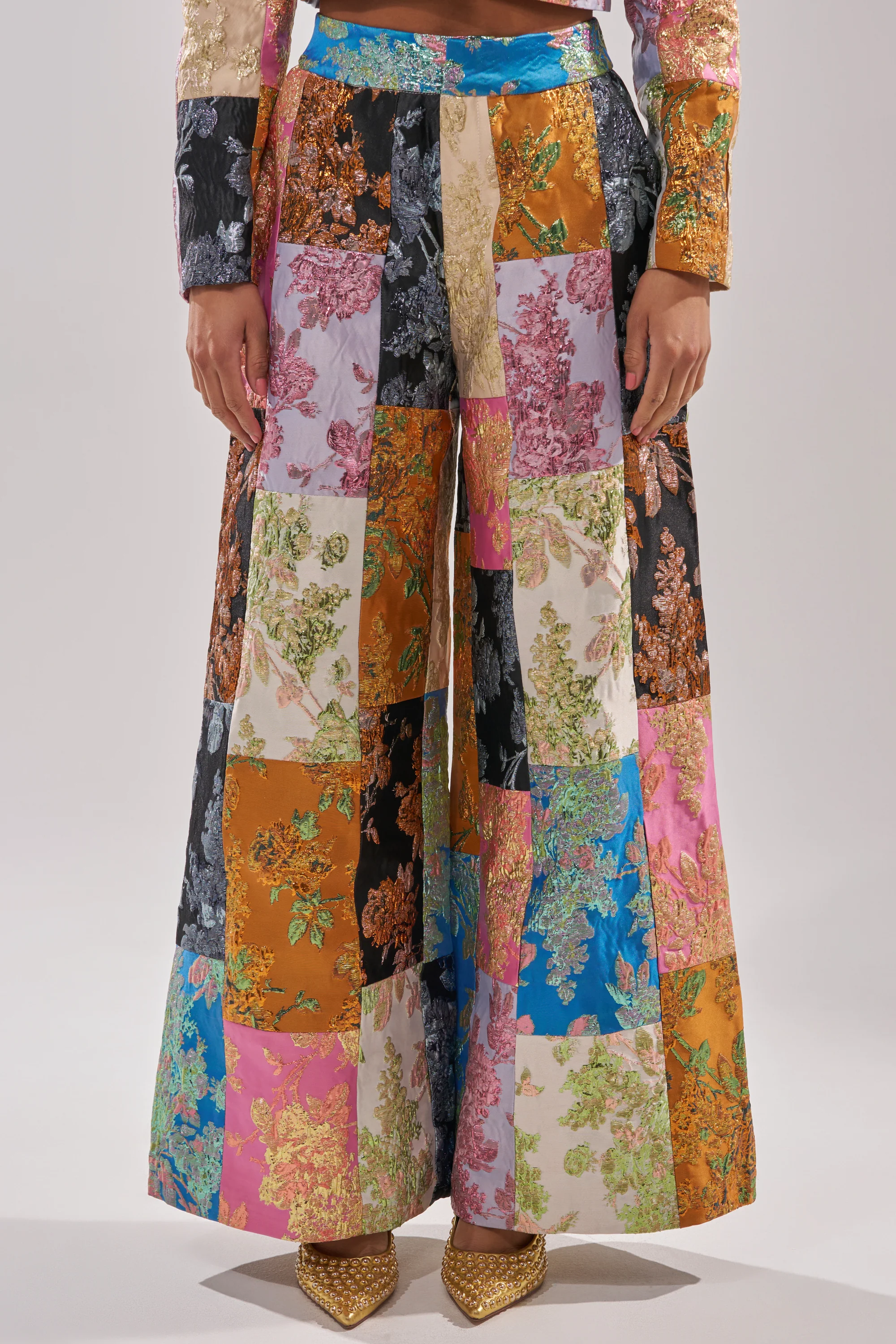 LOLITA PATCHWORK BROCADE TROUSER - Image 2