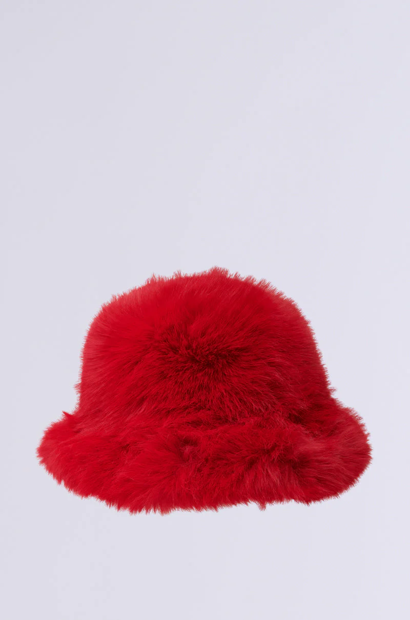 LOOK AT ME NOW FAUX FUR HAT - Image 3