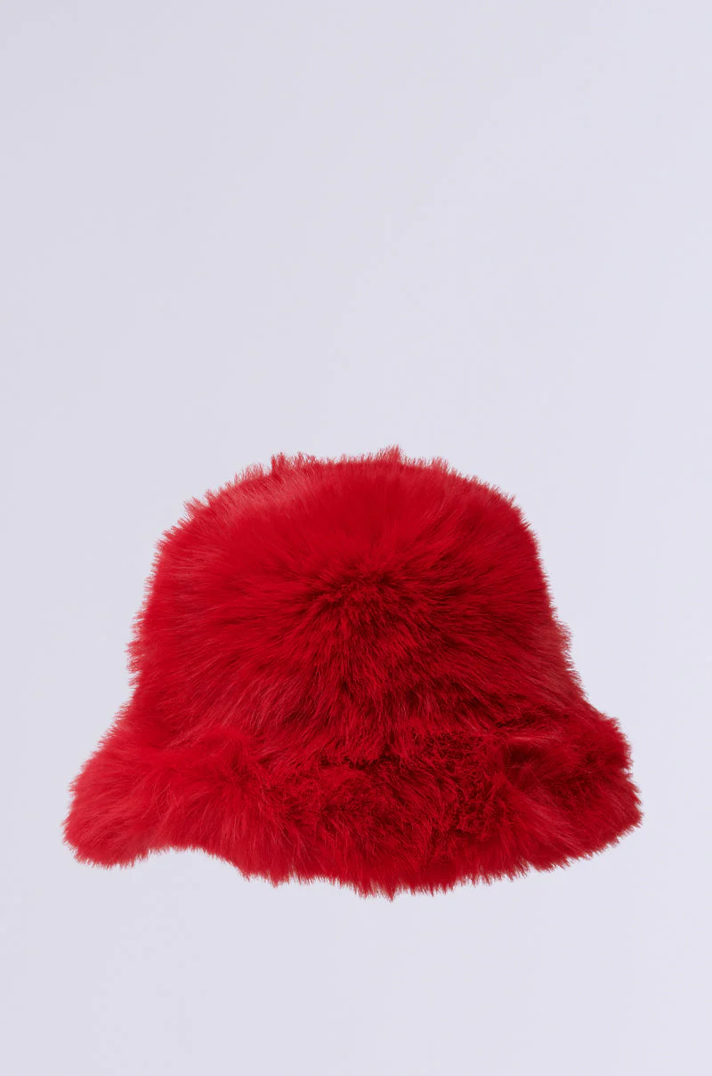 LOOK AT ME NOW FAUX FUR HAT - Image 4
