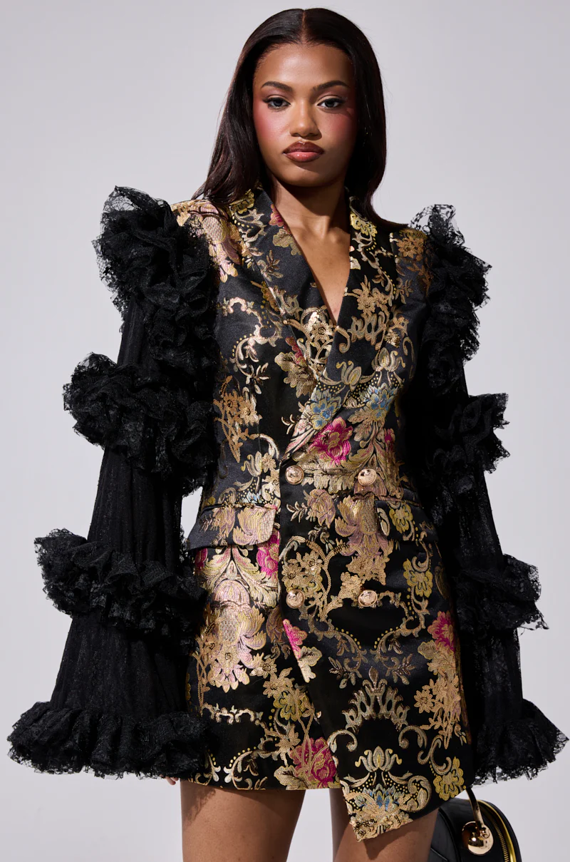 LORY PRINTED BLAZER DRESS - Image 2