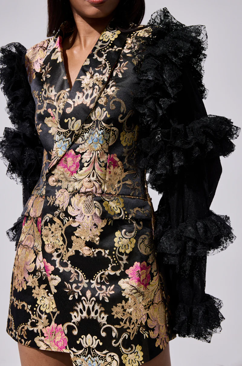 LORY PRINTED BLAZER DRESS - Image 9