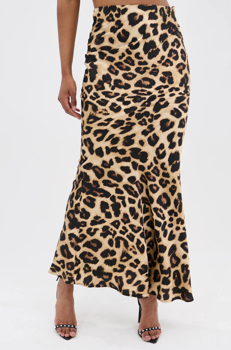 LOSING IT CHEETAH MAXI SKIRT - Image 2