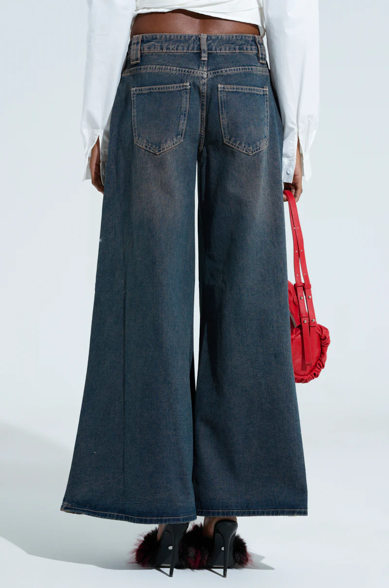 LOTS OF LOVE FOR YOU LOW RISE DENIM PANT - Image 3