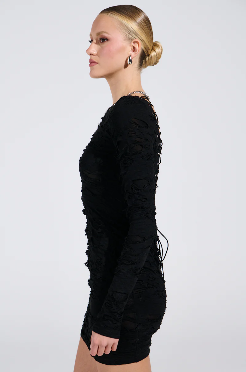 LOTS OF LOVE LACE MINI DRESS - Image 3