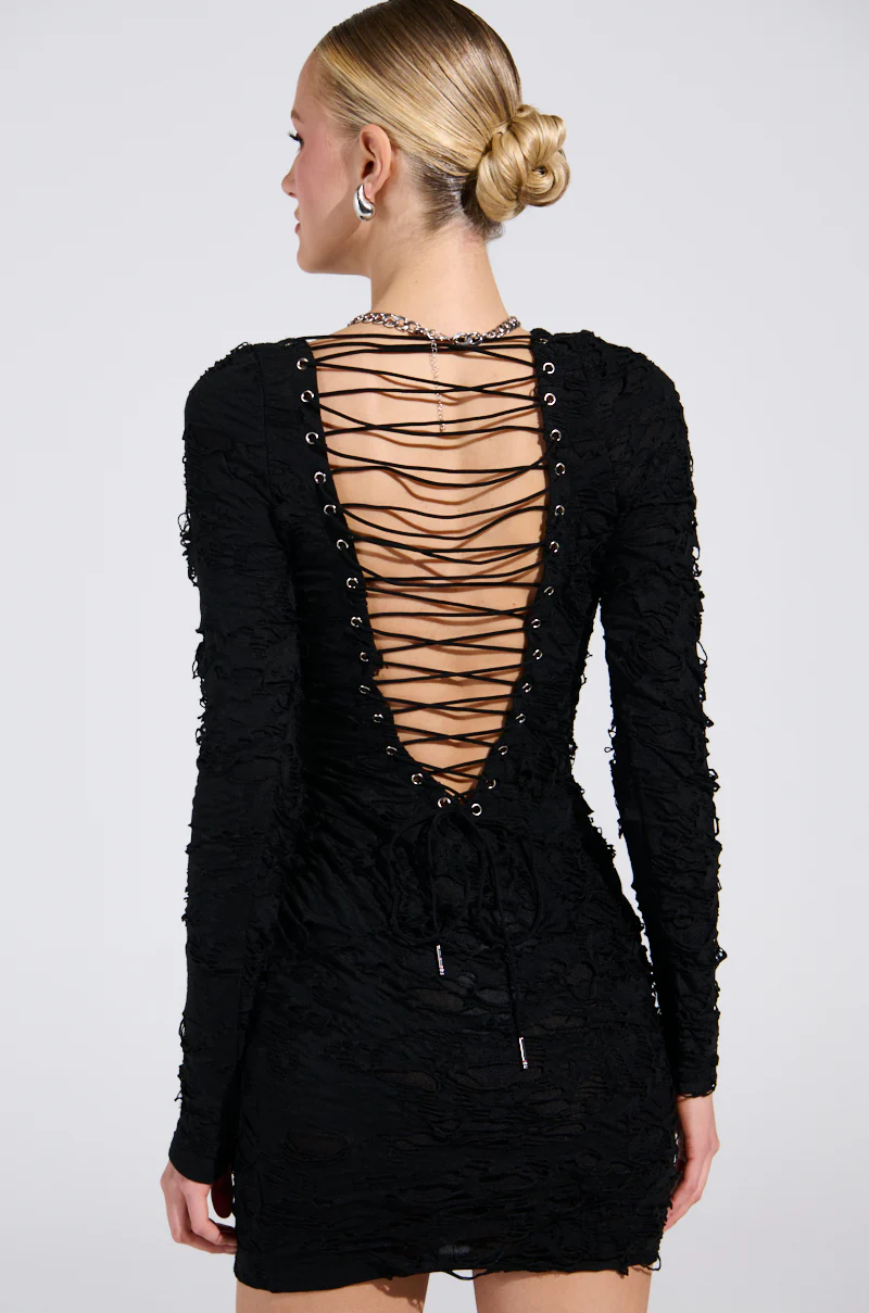 LOTS OF LOVE LACE MINI DRESS - Image 4
