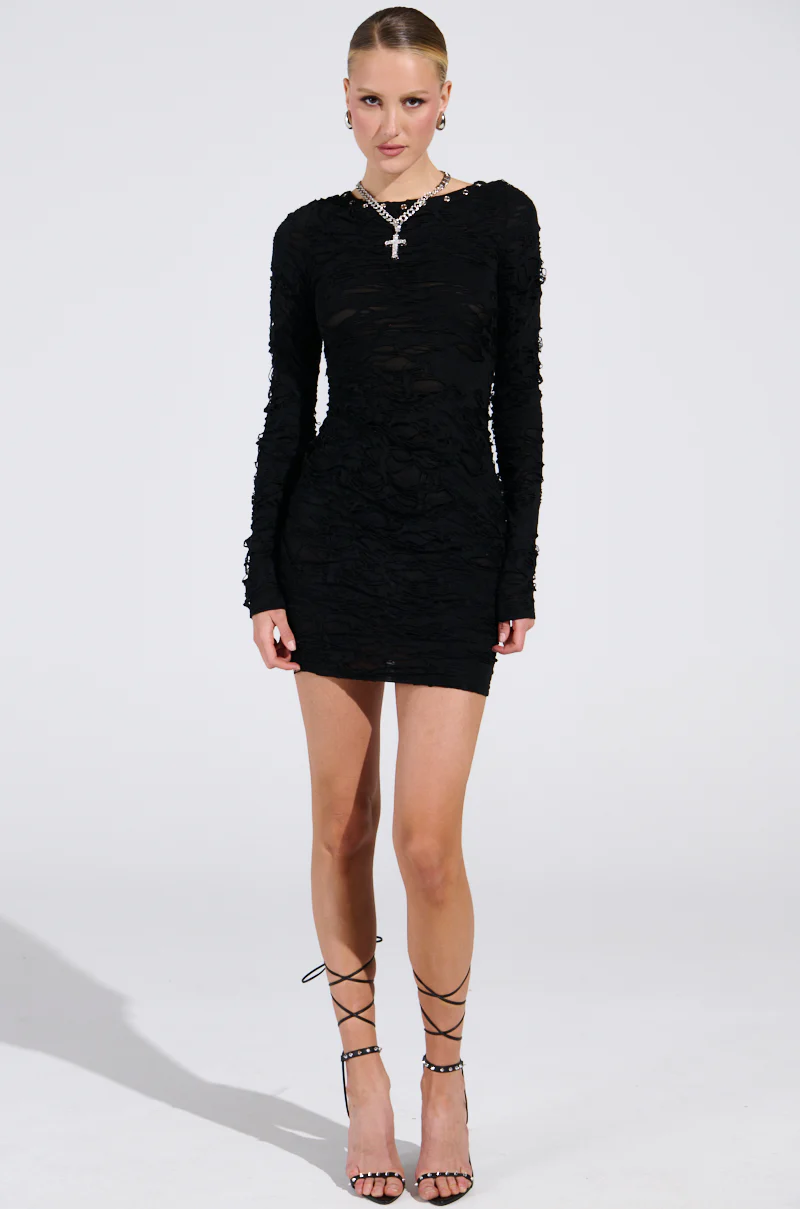 LOTS OF LOVE LACE MINI DRESS - Image 5