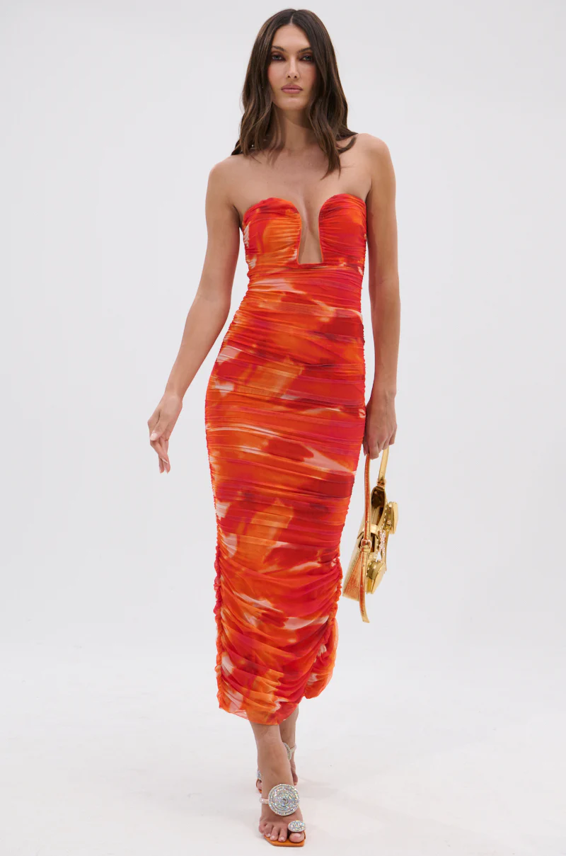 LOTS OF LOVE OMBRE MIDI DRESS - Image 3