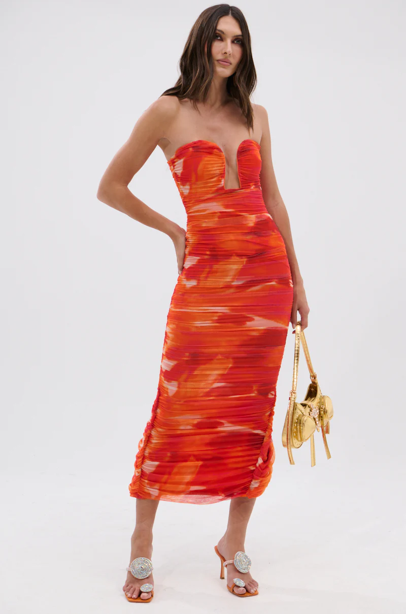 LOTS OF LOVE OMBRE MIDI DRESS - Image 4