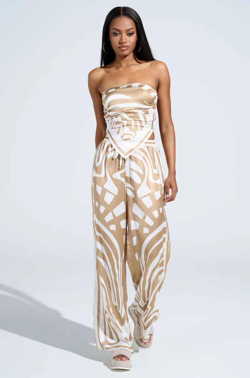 LOTS OF LOVE SATIN PALAZZO PANT - Image 5