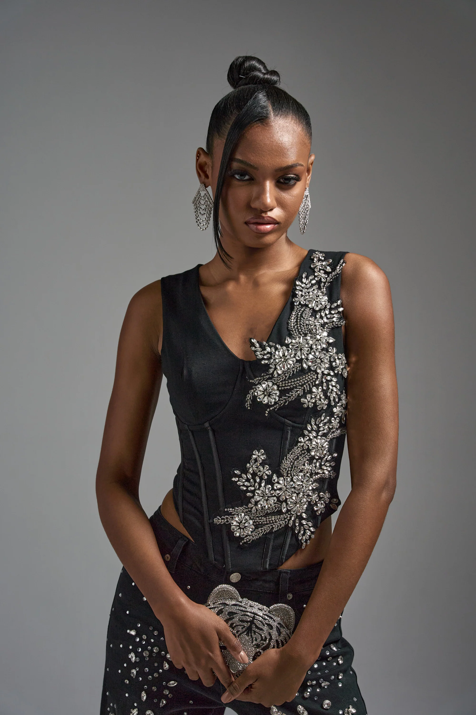 LOTS OF LOVE TO GIVE RHINESTONE BLOUSE - Image 3