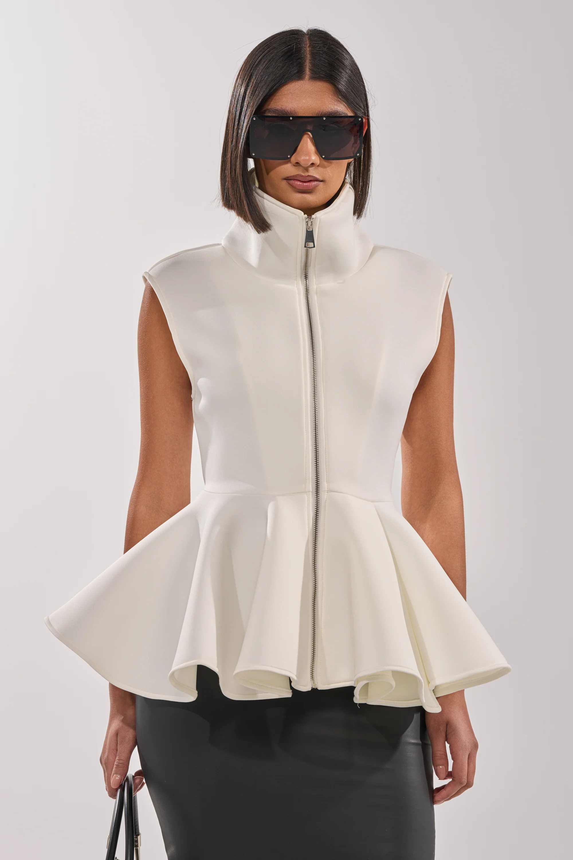LOTTIE NEOPRENE PEPLUM VEST - Image 2