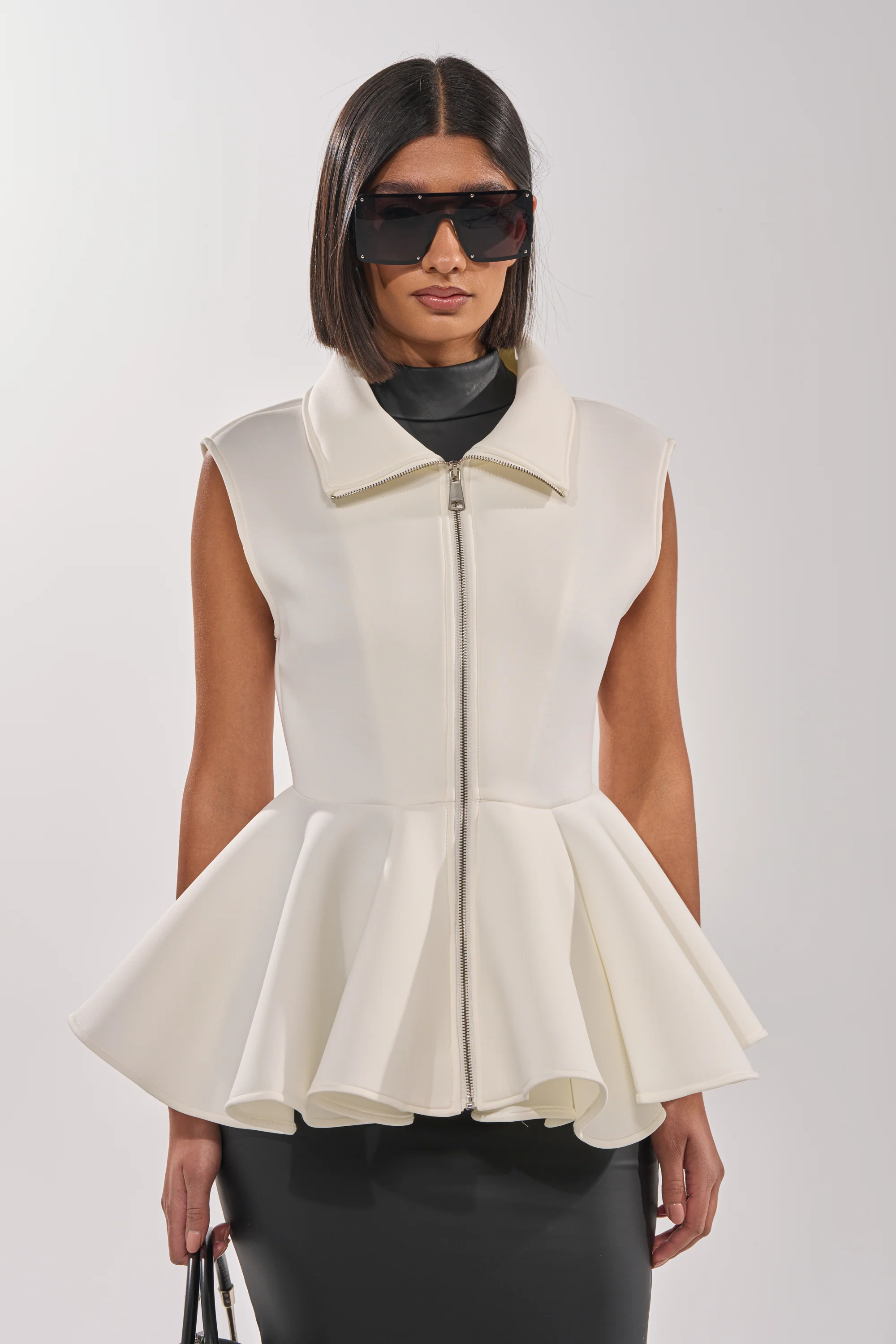 LOTTIE NEOPRENE PEPLUM VEST - Image 3