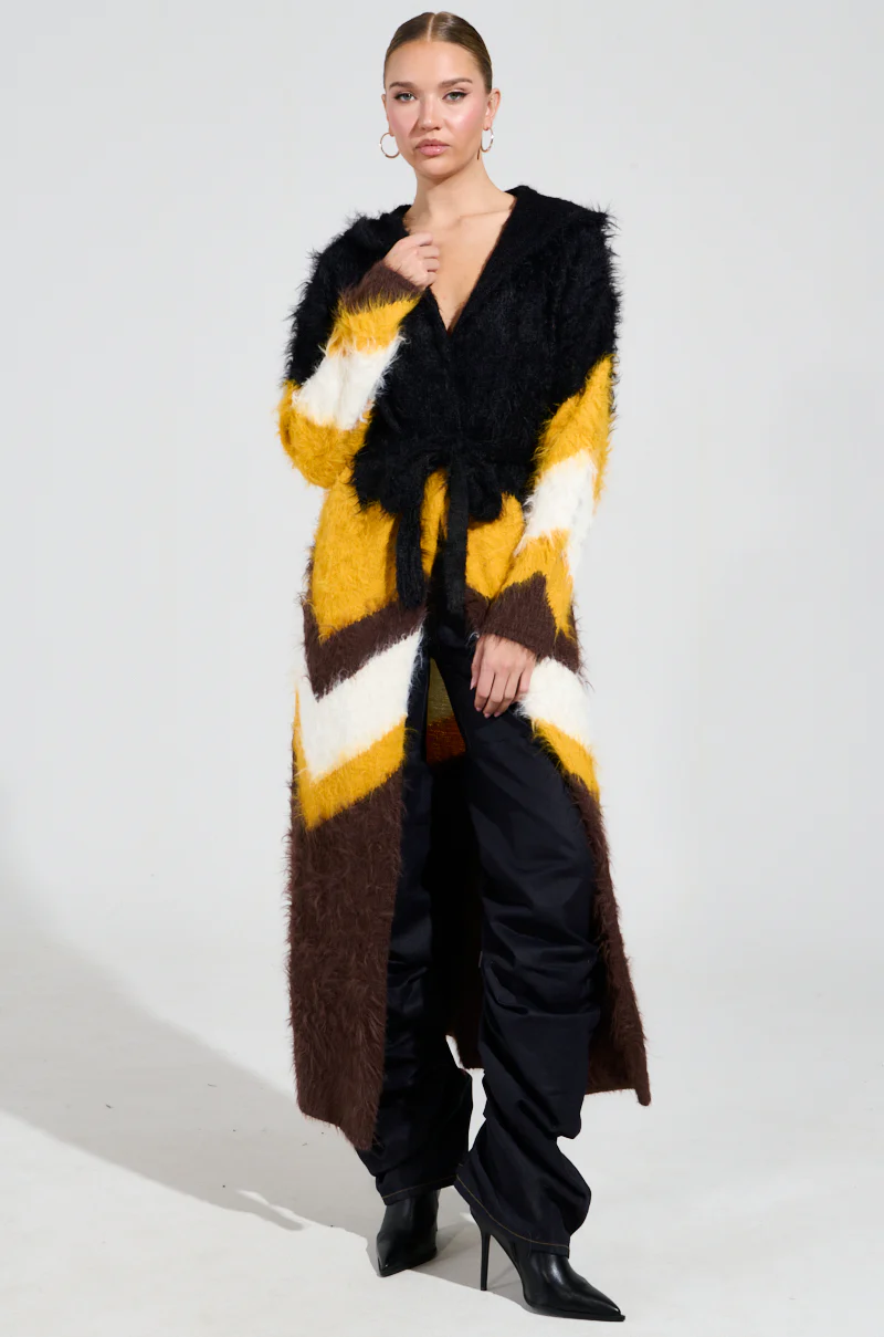 LOUD LUXURY GIRL LONG FUZZY CARDIGAN - Image 4