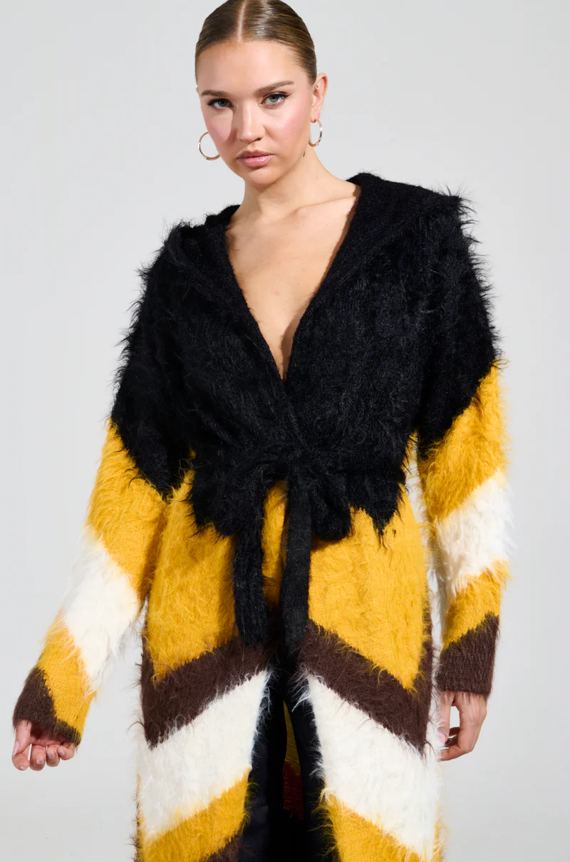 LOUD LUXURY GIRL LONG FUZZY CARDIGAN - Image 7