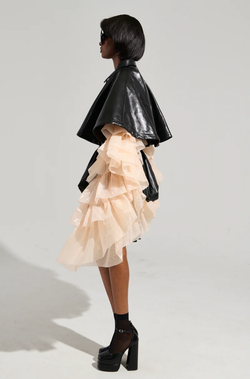 LOUISE TULLE SLEEVE CAPE - Image 10