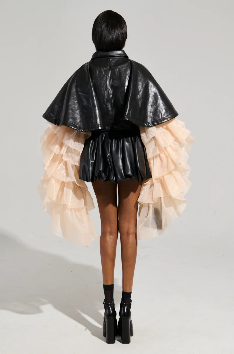 LOUISE TULLE SLEEVE CAPE - Image 11